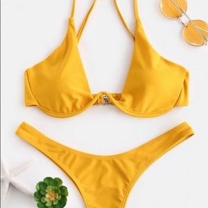 Push up plunge bikini